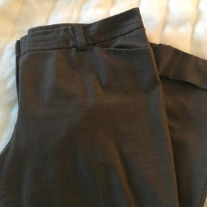 Wide leg cuffed trousers